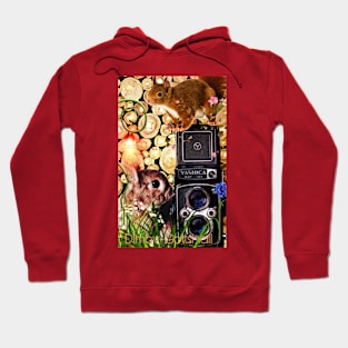 Squirrel and rabbit photographers Hoodie